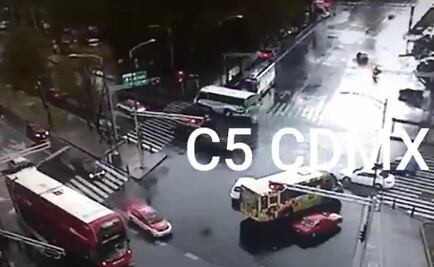 Reportan lluvia fuerte en dos delegaciones de la CDMX