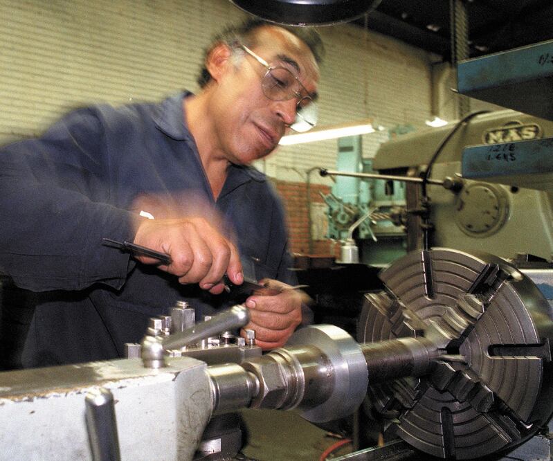 La inversión en maquinaria aumentó 1.3% en septiembre. ARCHIVO EL UNIVERSAL