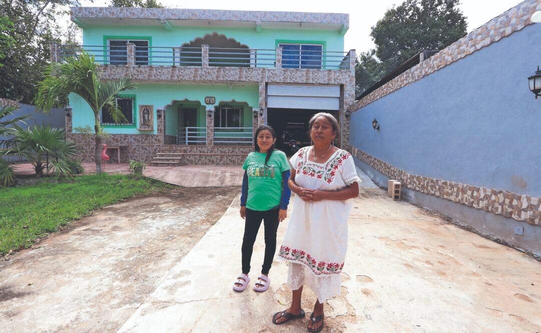 Con el dinero que envía Santos desde EU pudieron construir una casa de dos pisos, cuatro cuartos, dos baños y una amplia cocina. Foto: de Yazmín Rodríguez