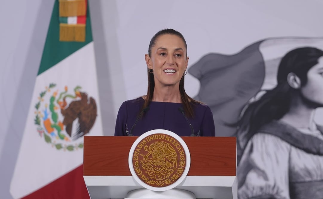Conferencia de prensa de la presidenta Claudia Sheinbaum Pardo el 22 de mayo de 2026. Foto: Gabriel Pano / EL UNIVERSAL