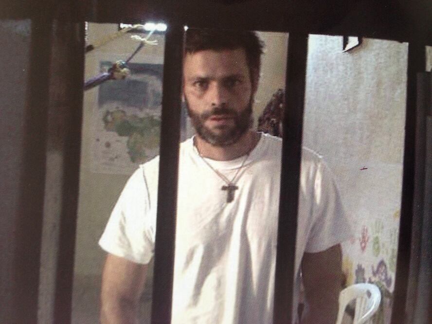 Leopoldo López, líder opositor, quien lleva dos años preso en una cárcel militar (Foto Archivo)