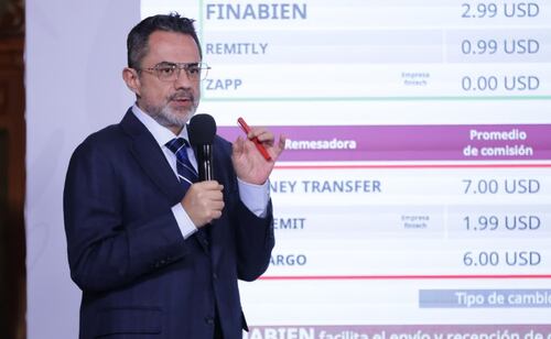Iván Escalante, titular de Profeco, informa sobre los precios del diésel y la estratagia para acordar precios accesibles. Foto: Fernanda Rojas / EL UNIVERSAL