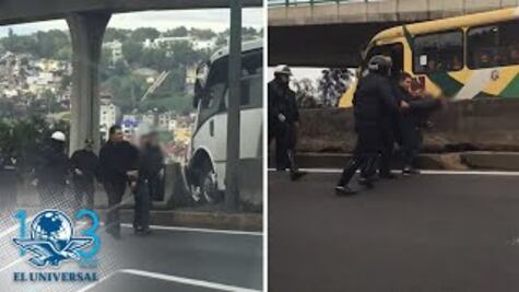 Captan persecución de presuntos delincuentes en Periférico 