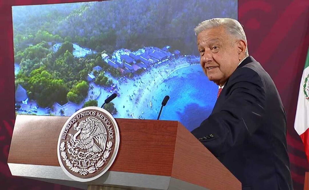 El Presidente también promovió la compra de boletos de la Lotería Nacional para el sorteo de la casa presidencial ubicada en Villas Chakté. Foto: captura de pantalla