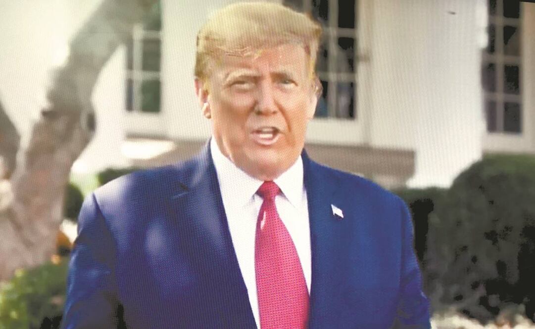 El presidente Donald Trump se ha negado a difundir sus declaraciones de impuestos. Foto: TOMADA DE VIDEO