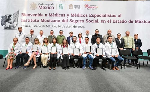 Delfina Gómez fortalece atención médica en Edomex (07/05/2026). Foto: Especial