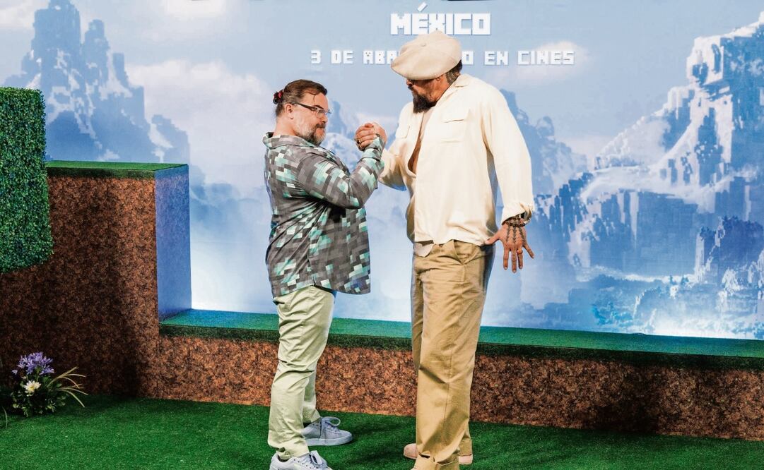 Jack Black y Jason Momoa bromearon entre sí durante la presentación de la película. Foto: Yaretzy M. Osnaya / EL UNIVERSAL