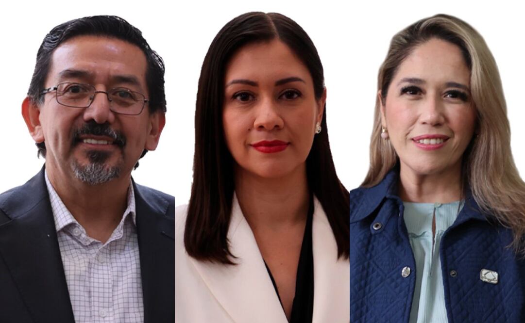 Arturo Manuel Chávez López, Blanca Yassahara Cruz García y Frida Denisse Gómez Puga, nuevos consejeros electorales del Instituto Nacional Electoral. Fotos: INE
