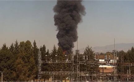 Controlan al 90% incendio en fábrica de solventes en Lerma, Edomex