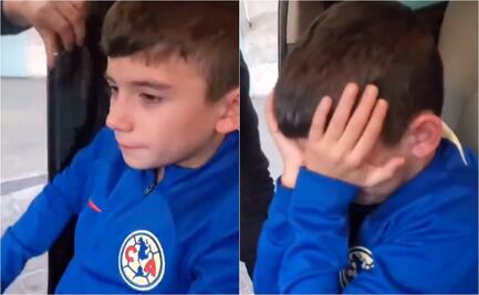 VIDEO: Niño llora al saber que se hospedará junto a sus ídolos del América