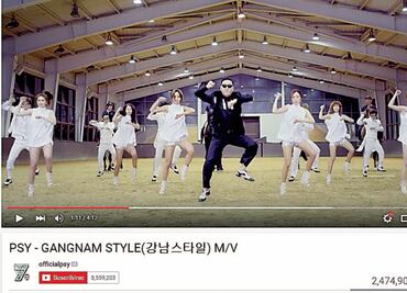 “Gangnam style” supera las 3 mil millones de vistas en YT