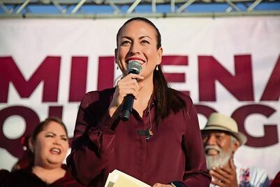 Sin cumplir, pero alcaldesa de La Paz se va a la campaña