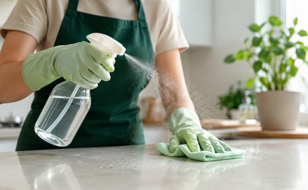 Conoce esta receta para crear tu propio limpiador multiusos ecológico y casero con solo un par de ingredientes. Foto: Creada con IA (ChatGPT)