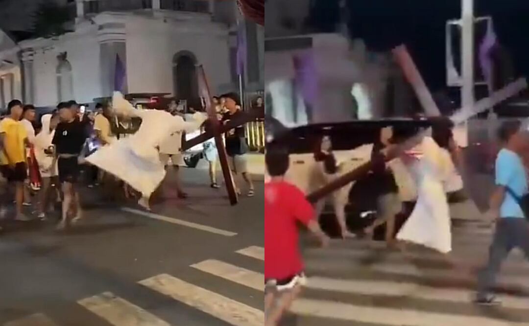 La patada "voladora" de Jesús se viralizó rápidamente. fotos: Redes Sociales