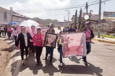 Realizan caminata por Lupita, quien fue lapidada en Nicolás Romero