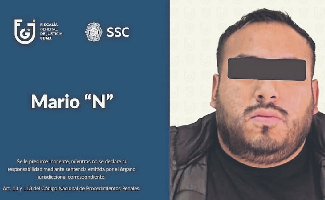 Mario “N” fue detenido el pasado 13 de julio en Iztapalapa. Foto: Especial