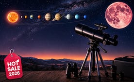 Desde Alineación Planetaria hasta Luna de Fresa; guía para elegir tu telescopio en Hot Sale 2026