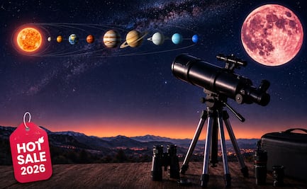 Desde Alineación Planetaria hasta Luna de Fresa; guía para elegir tu telescopio en Hot Sale 2026