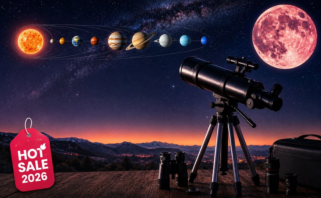 Las mejores ofertas en telescopios que no te puedes perder. Foto: IA