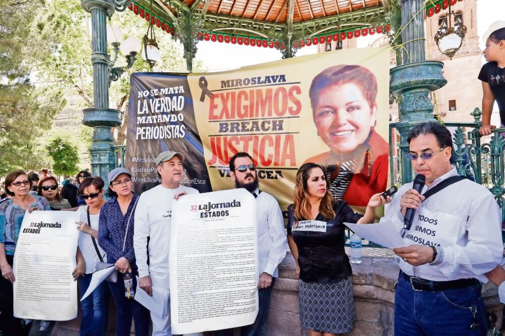 El grupo de periodistas demandó a las autoridades enfocar su línea de investigación en el trabajo periodístico que realizaba Miroslava Breach (LUIS CORTES. EL UNIVERSAL)