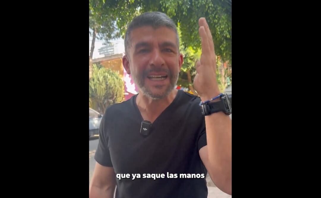 A través de un video, Tabe señaló que, al revisar videos de una cámara de seguridad, observó que los agentes de la PDI comenzaron a golpear a un vecino de la calle Lago Constanza. Foto: captura de pantalla