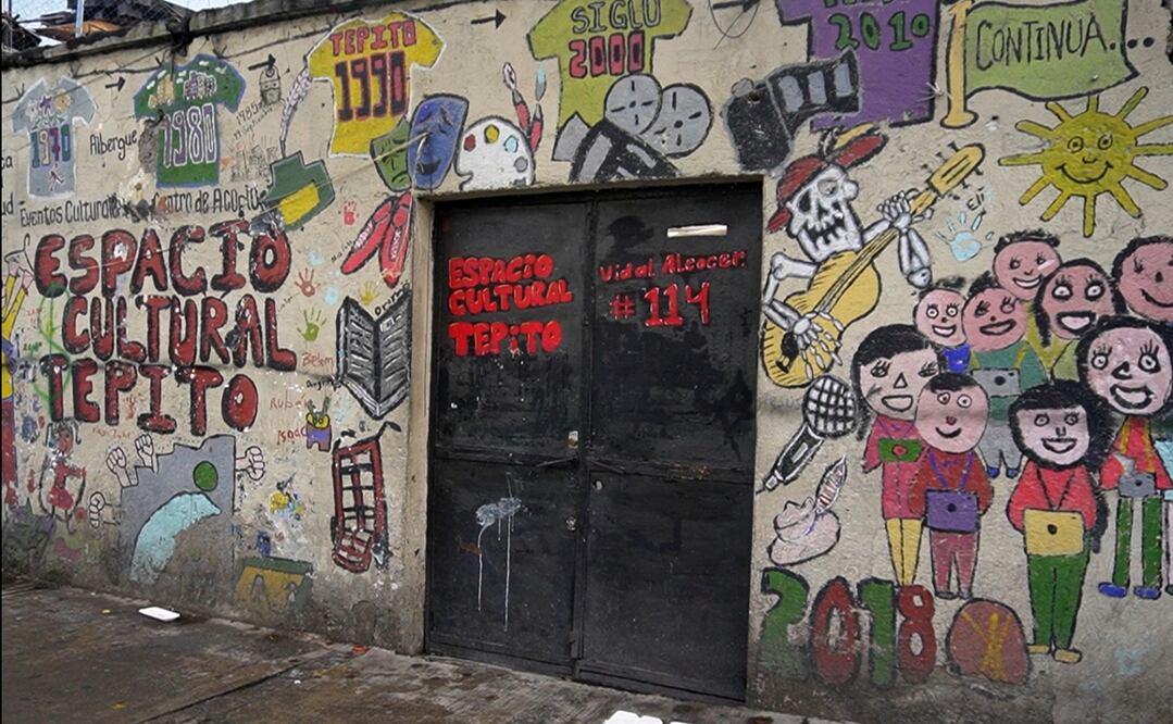 En Tepito nació un espacio de resistencia cultural, creatividad y comunidad, un lugar donde los vecinos encuentran un lugar de convivencia. Foto: Diego Prado / EL UNIVERSAL