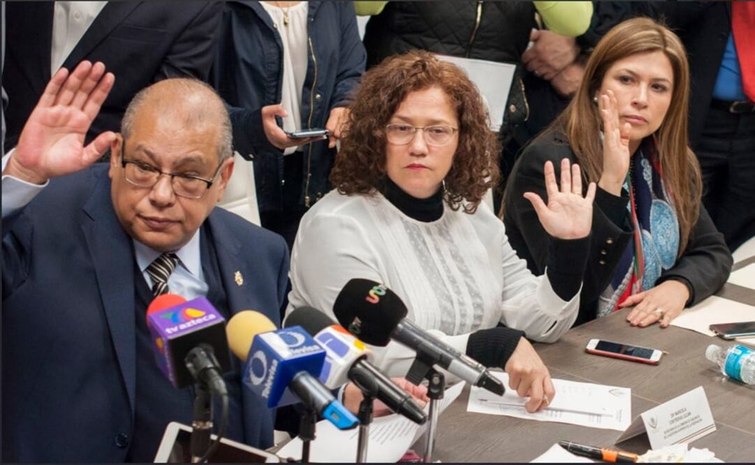 Integrantes de la Comisión de Vigilancia de la Cámara de Diputados. /Tomada de @ClauCorichi