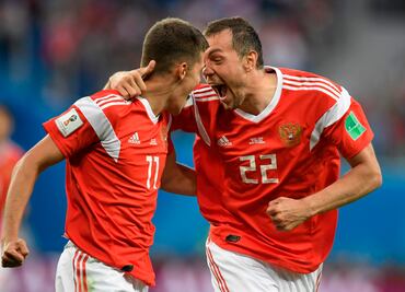 El gol de Artiom Dzyuba para el Rusia 3-0 Egipto