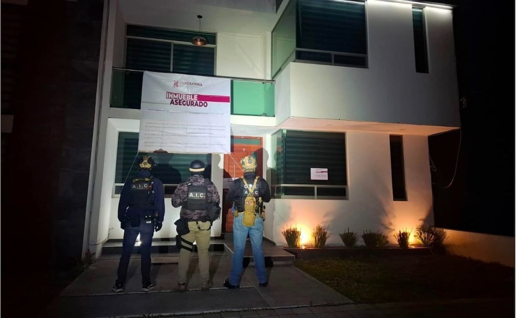 Inmueble asegurado tras la detención (04/03/2026). Foto: Especial