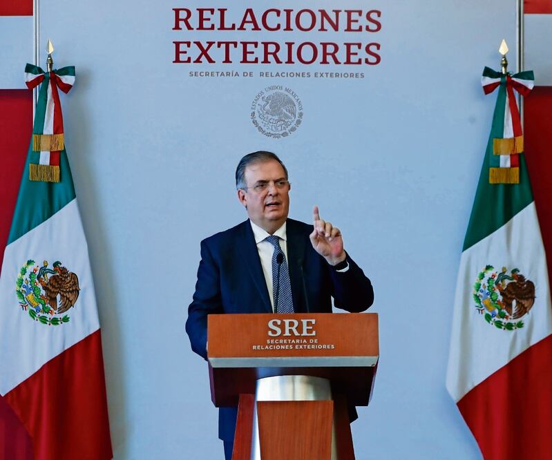 En marzo pasado, el canciller Marcelo Ebrard declaró que si el gobierno de Estados Unidos tenía pruebas de que México era el país donde Rusia tenía más espías, las presentara. Foto: Archivo EL UNIVERSAL