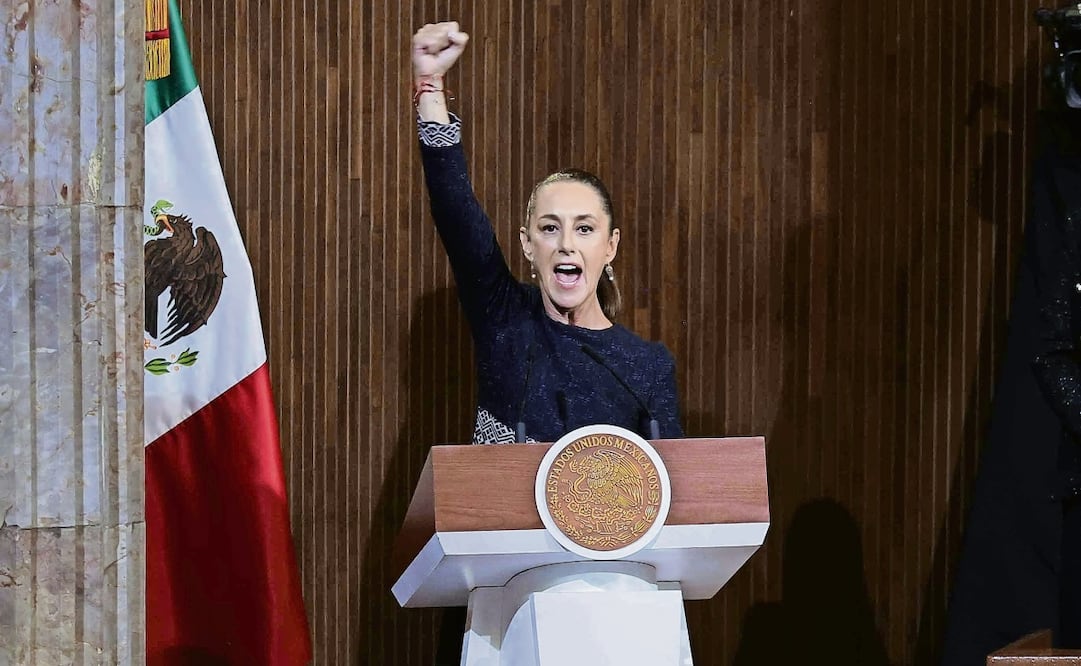La presidenta Claudia Sheinbaum destacó que los mexicanos están listos y unidos para encarar el futuro. (06/02/2025) Foto: Diego Simón Sánchez | El Universal