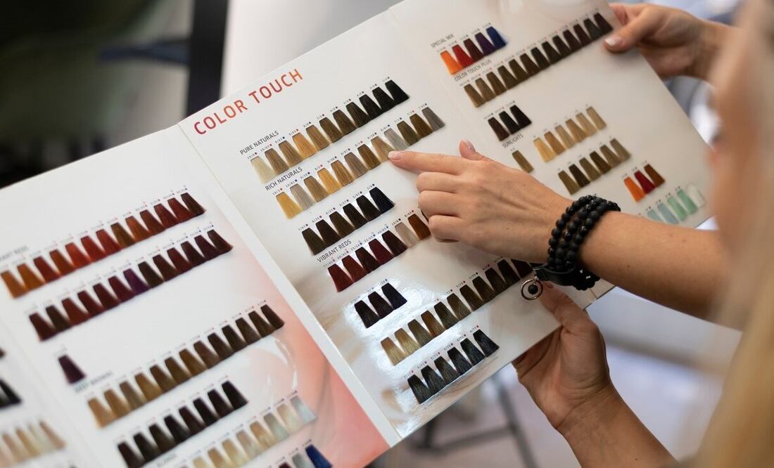 Colores de tintes para el cabello. Foto: Freepik