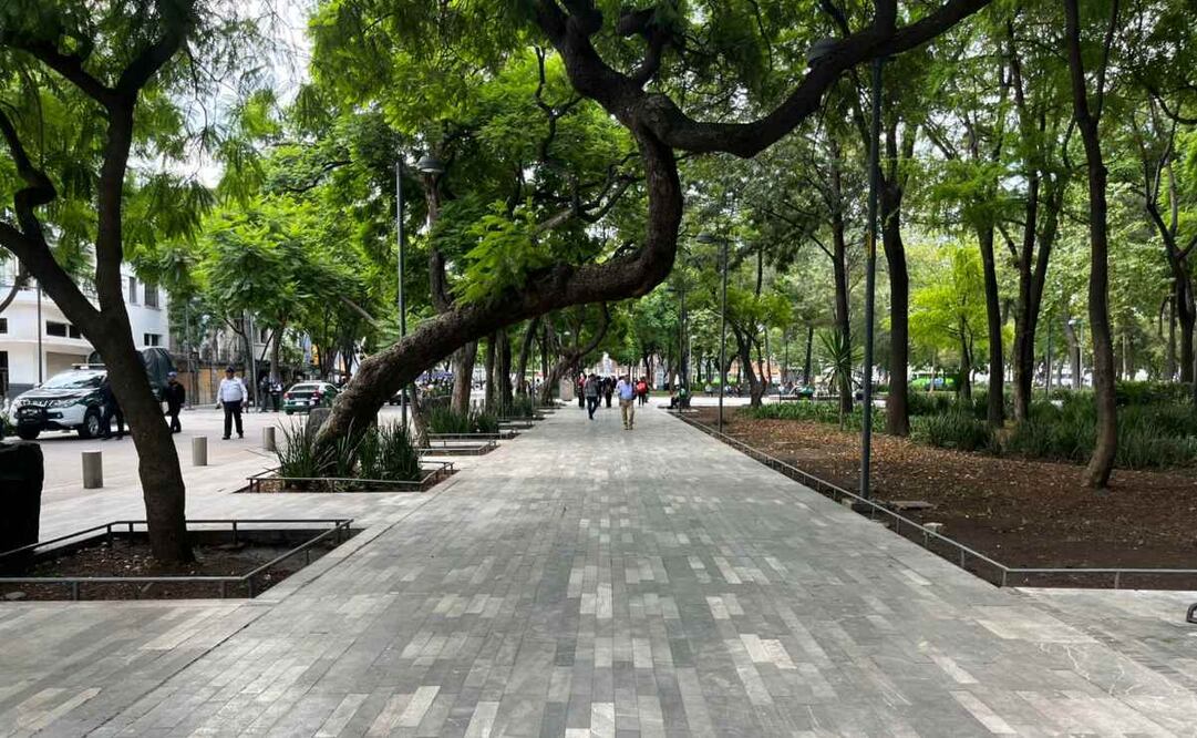 La calle de Doctor Mora en la Alameda Central, se encuentra totalmente liberada de vendedores ambulantes. (16/07/25) Fotos: Rafael García