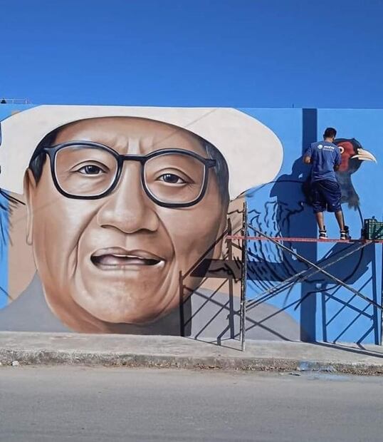 Homenajean a Manzanero con mural en Kanasín, Yucatán