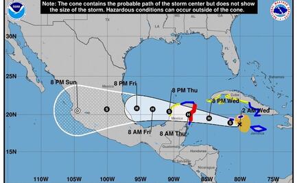 Tormenta “Grace” se acerca a las islas Caimán; prevén que llegue como huracán a Yucatán