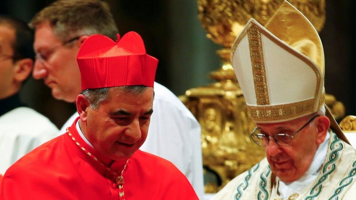 El cardenal Giovanni Angelo Becciu fue un cercano asesor del papa Fracisco. Foto: Reuters 