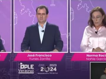 Descalificaciones y desaires en el segundo debate para la gubernatura de Veracruz