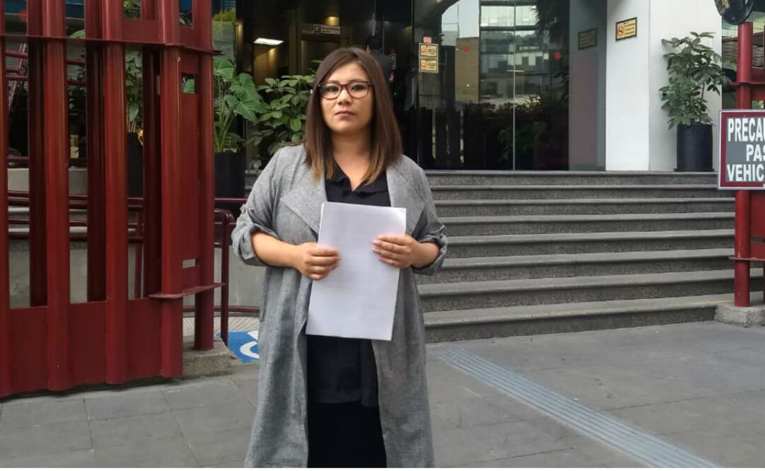 Estudiante Leasly Campa, quien interpuso el amparo. Foto: Especial