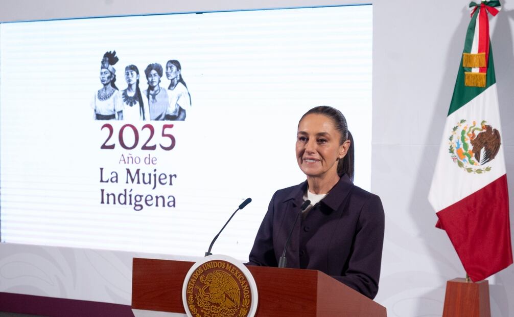 La Mandataria federal anunció que el próximo 7 de abril, la Secretaría de Cultura presentará una iniciativa para promover la música mexicana sin contenido violento y que no haga apología de ninguna manera de los grupos delictivos.  Foto: Presidencia