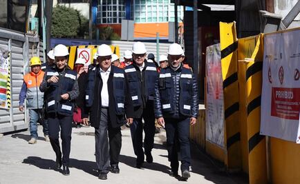 AMLO recorre obras de la línea 12 del metro