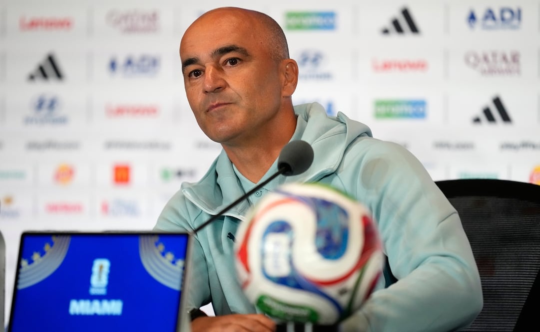 Roberto Martínez durante la conferencia de prensa previo al Colombia vs Portugal. FOTO: AP