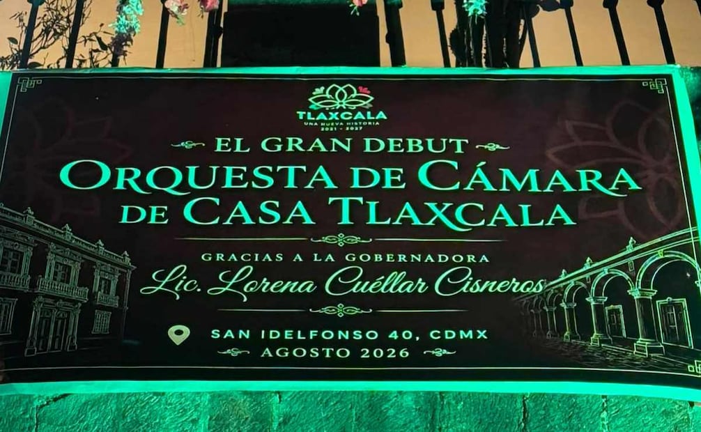 Orquesta de Cámara Casa Tlaxcala debuta en CDMX (12/08/2026). Foto: Especial