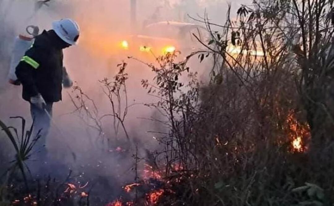 Incendio en Yucatán. Foto: Especial