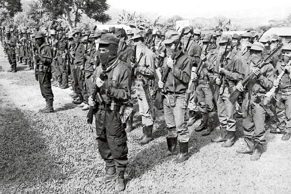 Miembros del EZLN en enero de 1994. Foto: Archivo