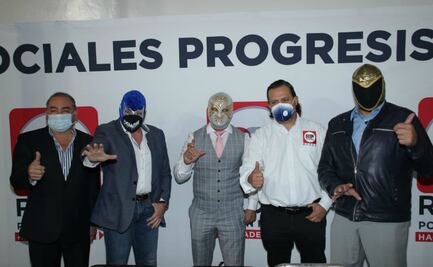 Blue Demon, Carístico y Tinieblas inauguran sede de RSP en la CDMX 