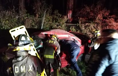 Choque en la carretera federal México- Toluca deja dos muertos y tres heridos
