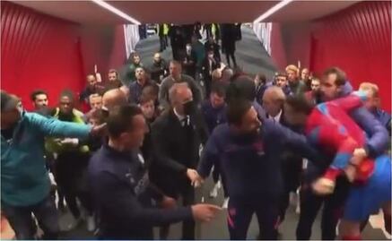 La policía intervino para calmar una pelea entre jugadores del Atlético y el Manchester City
