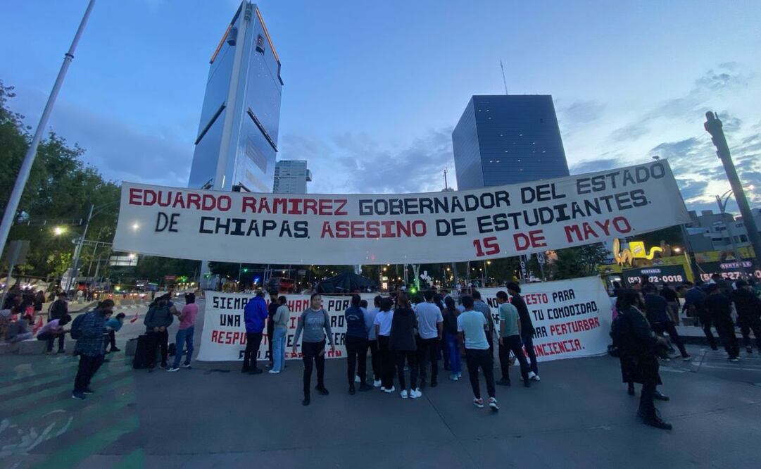 Plantón en Reforma e Insurgentes cumple más de 30 horas (04/06/2025). Foto:  Juan Carlos Williams / EL UNIVERSAL