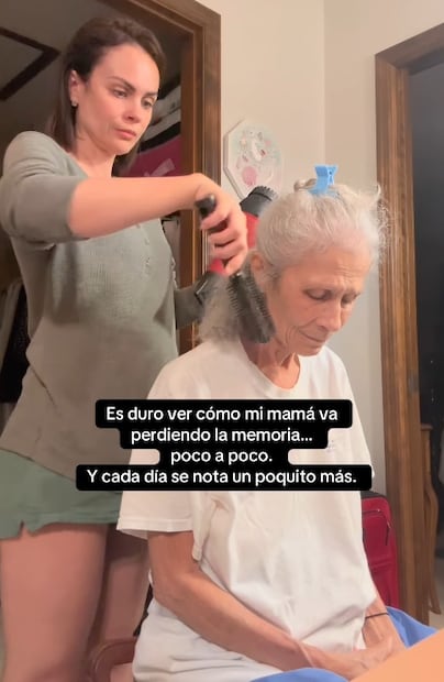 La actriz Laura Carmine comparte momento con su mamá y reflexiona sobre su pérdida de memoria.