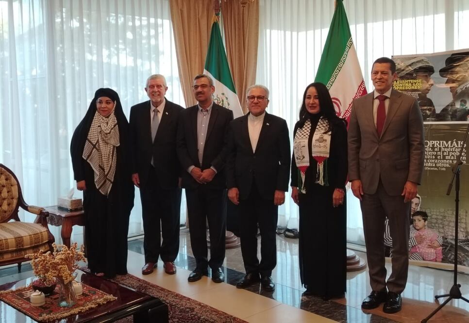 El embajador iraní en México, Fattah Ahmadi, expresó su solidaridad con el pueblo palestino. Foto: Eduardo Dina